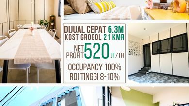 Dijual Kost grogol jakarta barat, 21 kamar, occupancy 100%