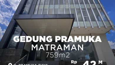 Dijual New Gedung Kantor di Pramuka Raya ,Jakarta Timur 5,5 Lantai 