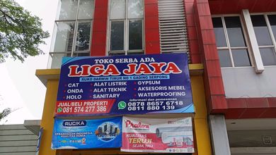 Disewakan Toko Bangunan Di Gading Serpong, Lengkap Dengan Rak Penyimpanan Barang, Depan Jalan Raya