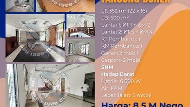 Hunian Elegan di Tanjung Duren, Jakarta Barat, 6 Kamar Tidur, LT 352m²