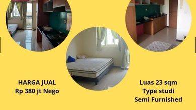 Dijual Apartemen Studio Maple Park Rp 380 juta Nego Apartemen Maple Park Bagus Semi Furnished
