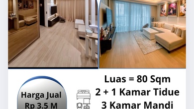 Dijual Segera Apartemen 2BR Furnished Kondisi Baik Siap Huni