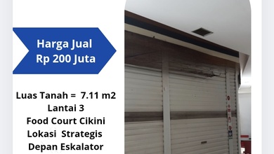 Kios Cikini Gold Center Jakarta Pusat Rp 200 Juta