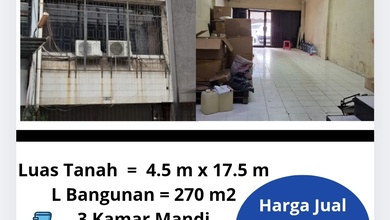 Ruko 4 Lantai Pangeran Jayakarta Rp 3.5 M Nego