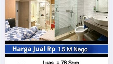 Penawaran Menarik Apartemen di Ancol, Jakarta Utara, LB 78m²