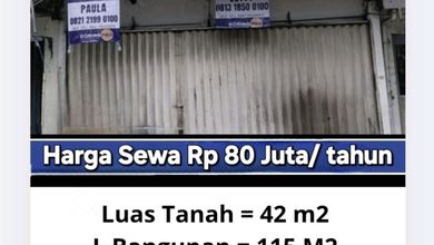 Ruko 3 Lantai Kemayoran Jakarta Pusat Rp 80 Juta / Tahun Nego