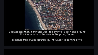 Dijual Tanah Premium di Seminyak, Badung, LT 2610m²