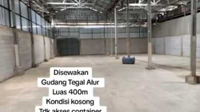 Disewakan Gudang di Tegal Alur Kalideres, Jakarta Barat