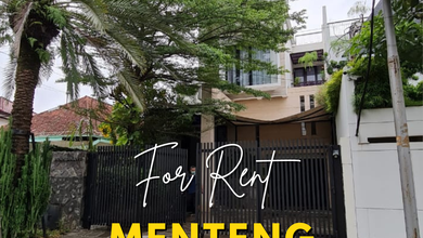 Rumah Strategis untuk Disewakan di Menteng, Jakarta Pusat, Harga 600 Juta /tahun