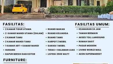 Kesempatan Langka, rumah Mewah di Sutera Buana Alam Sutera, Tangerang, LB 512m²