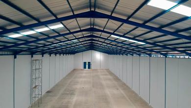  Gudang Di Pasar Kemis Tangerang Luas Tanah 7632 M2 Lb Total 4580 M2 (23,5 X 97,5 Per Unit) Ada 2 Unit Gandeng Lokasi Gudang Dalam Kawasan Ceiling 10 Meter