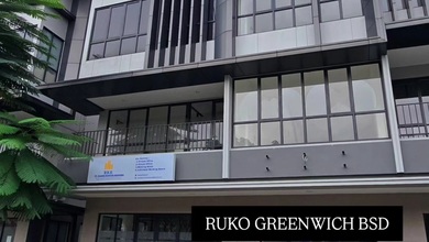 Ruko Greenwich, Lokasi Strategis Nih! , Ruko Ini Ada 3 Lantai, Luas Tanah 59M² (4,5X13m) dengan Kelebihan Tanah 0,5M, dan Luas Bangunan 154M². Listrik 3500 Watt.