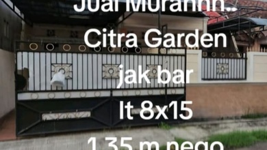 Jual Rumah Strategis di Citra Garden, Jakarta Barat - LT 120m²