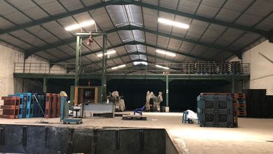 Gudang Dadap Dijual Harga Murah Siap Pakai 2Lantai Sentra Kosambi