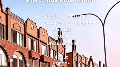 Disewakan Ruko Gandeng La Riviera ( Hoek Badan ) , Pik2 Jakarta Utara