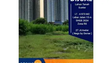 Jual Terjangkau Tanah 4973 m2 Lokasi Strategis