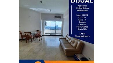 Hot Deal Apartemen Siap Huni Terbaik di Jakarta Barat 3br, 101sqm