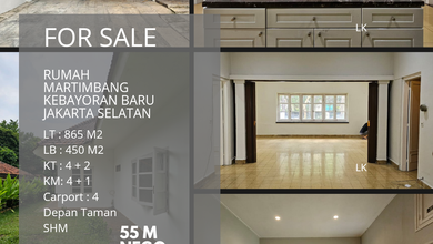 Rumah Mewah di Kawasan Kebayoran Baru, Jakarta Selatan, LB 450m², Harga 55 Miliar