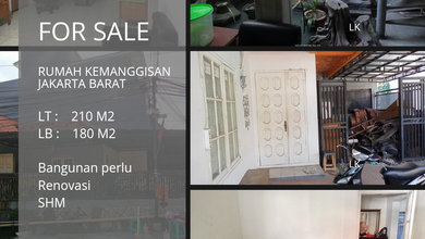 Rumah Elegan di Kemanggisan, Jakarta Barat,  KT, LT 210m²