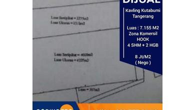 Dijual Tanah Eksklusif di Pasar Kemis, Tangerang, LT 7155m²