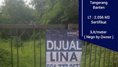 For Sale Tanah Eksklusif di Balaraja, Tangerang, LT 2056m²