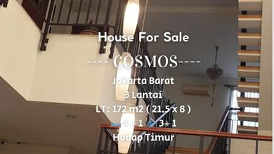 Rumah Area Premium Taman Cosmos, Jakarta Barat - Harga Menarik 4,7 Miliar