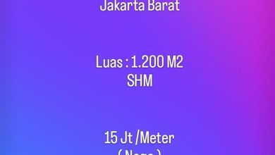 Dijual Tanah Premium di Sunrise Garden, Jakarta Barat, LT 1200m²