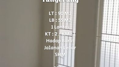 Rumah Sederhana di Karawaci, Tangerang, LT 90 m2