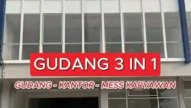 Jual gudang 3 in 1 pergudangan kawasan duta indah