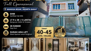 Kos Premium 26 Kamar dengan Lift Mangga Besar Jakarta Pusat