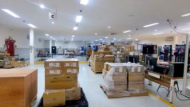 Gudang Tekno Gandeng Luas 1010 M2 Rapi Siap Pakai