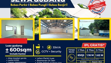 Gudang Karawaci Imam Bonjol Ls 600 Tinggi Free Ipl Min Sewa 2 Th