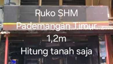 Dijual Ruko SHM (hitung tanah) di Pademangan