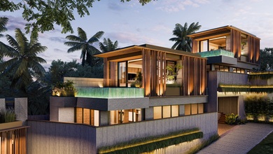 Villa Nature Concept Open Beach View With Full Furnish