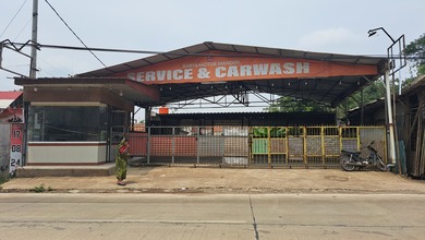 Gudang pinggir jalan raya Cisauk akses kontainer 40 feet