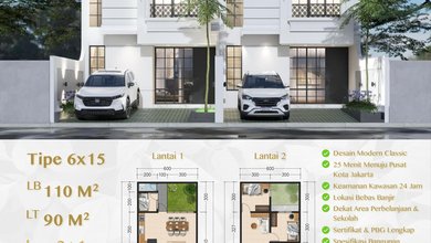 Rumah Dijual di Pondok Bambu, Jakarta Timur, LB 110m², Harga Terbaik!