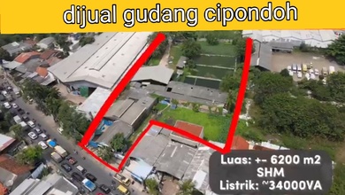 Dijual cepat gudang di cipondoh tangerang 