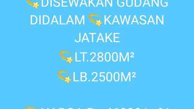 Disewakan Gudang Di Kawasan Jatake Tangerang