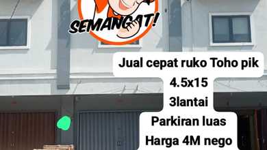 Jual.cepat Ruko.strategis.di.toho.pik.jakarta Utara