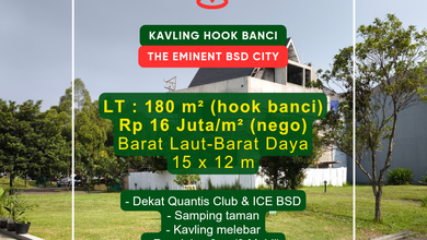 Dijual Tanah Eksklusif di BSD Eminent, Tangerang, LT 180m²