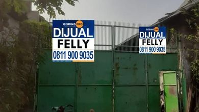 Dijual Tanah Premium di Tambora, Jakarta Barat, LT 1527m²