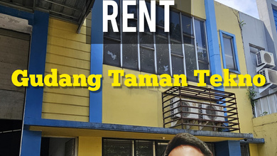 Disewakan Gudang Termurah Siap Pakai Di Taman Tekno Bsd Dengan Lokasi Industri Premiun Yang Strategis