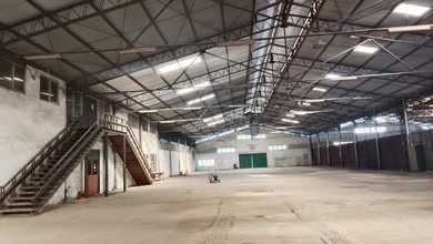 Gudang ex pabrik luas tanah 2880m² dalam komplek pergudangan kawasan industri Pasar Kemis Tangerang