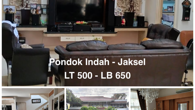 Rumah Mewah di Pondok Indah, Jakarta Selatan, 4 KT, LT 500m²