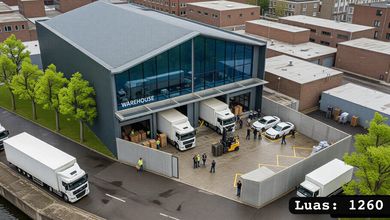 Gudang Kapuk, Hook, Murah, 1260 M2, Container 40 Ft, Bebas Banjir & Pungli