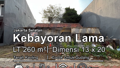 Kavling Prestisius Dijual di Kebayoran Lama, Jakarta Selatan, Harga 1,19 Triliun