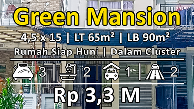 Rumah Elit Luas 65 m2, di Green Mansion, Jakarta Barat