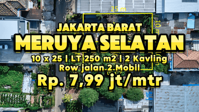 Jual Murah Tanah 250 m2 Tempat Strategis