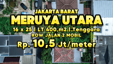 Tanah Bisnis Dekat Jalan Raya Kawasan Meruya