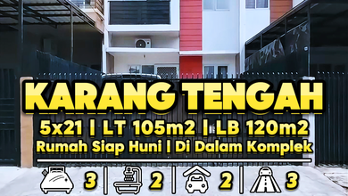 Hunian Favorit di Karang Tengah, Tangerang, 3 KT, Harga 1,39 Miliar